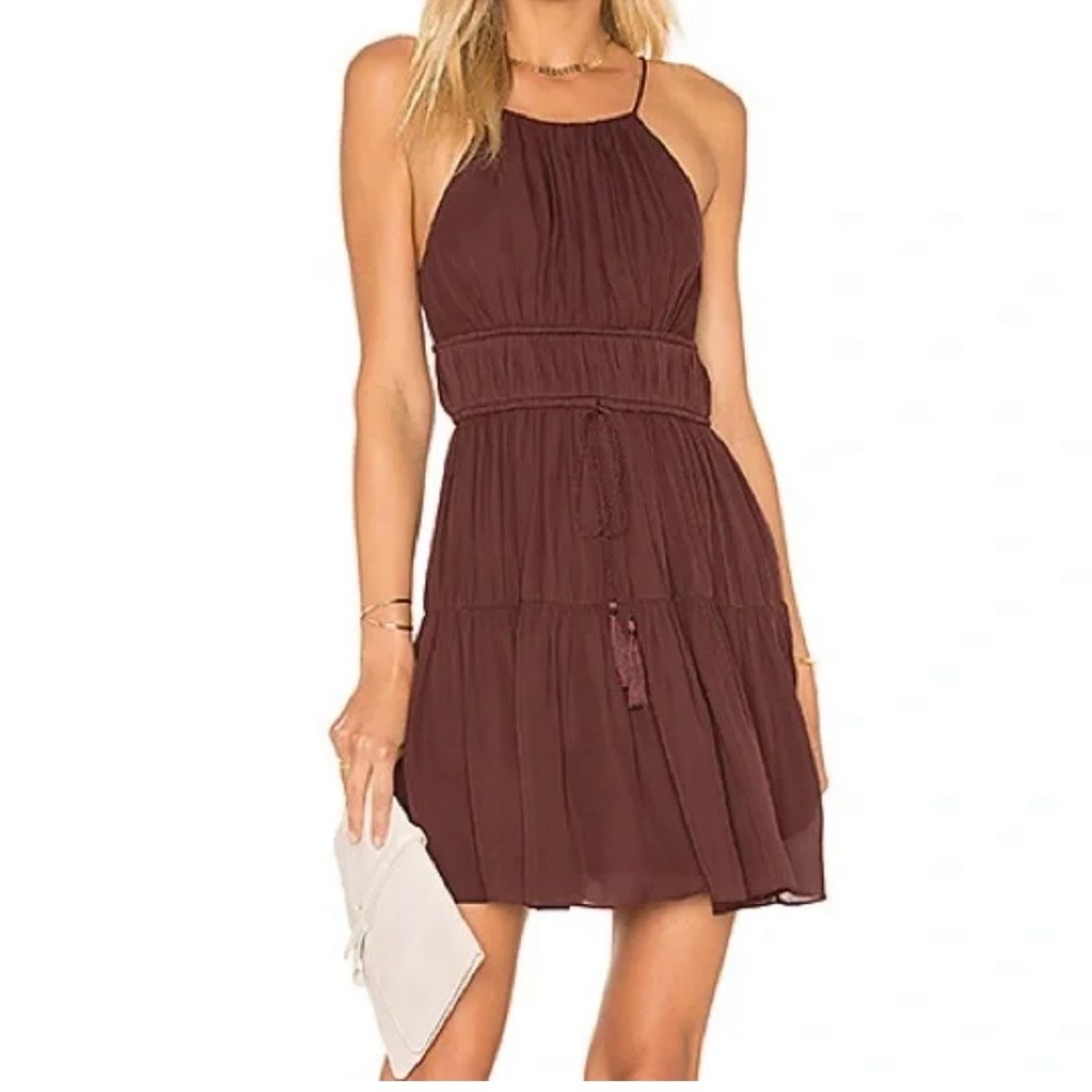 Cinq à Sept Lotus Burgundy Mini Dress XS